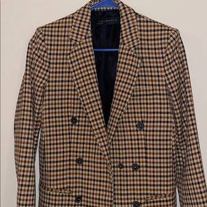 Zara plaid blazer